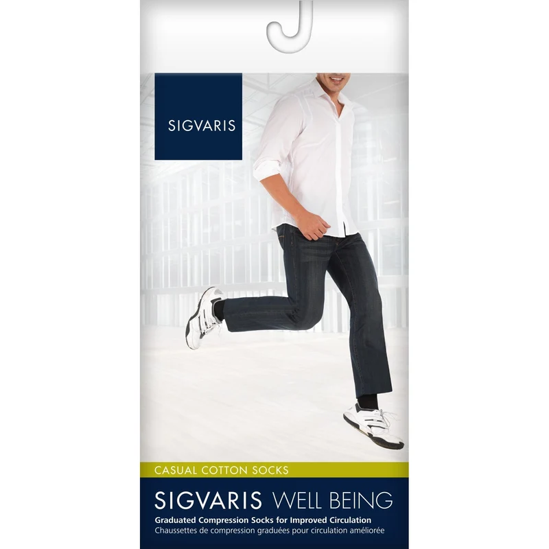 Sigvaris Casual Cotton Men's Knee High 15-20 mmHg