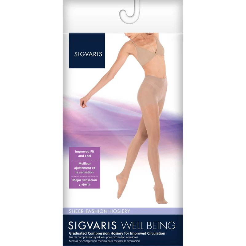 Sigvaris Sheer Fashion Women's Pantyhose 15-20 mmHg