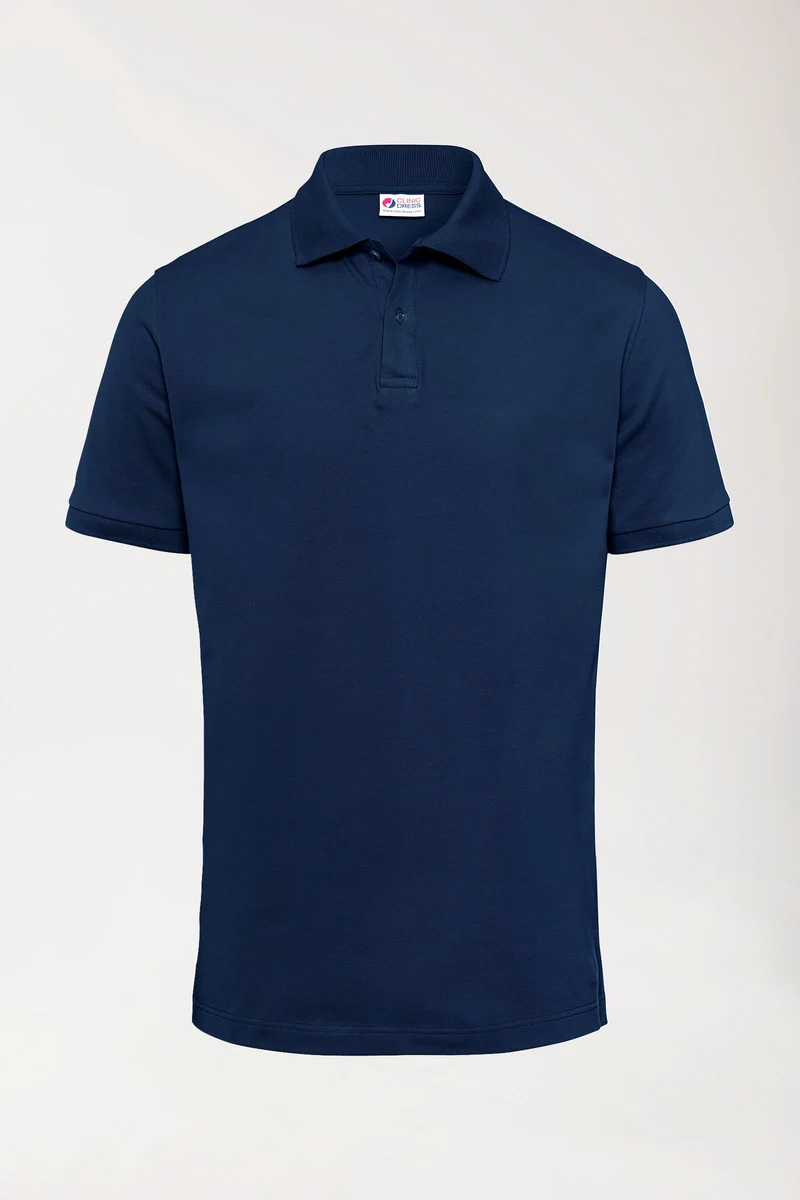 Stretch Shirt Herren - Polokragen navy