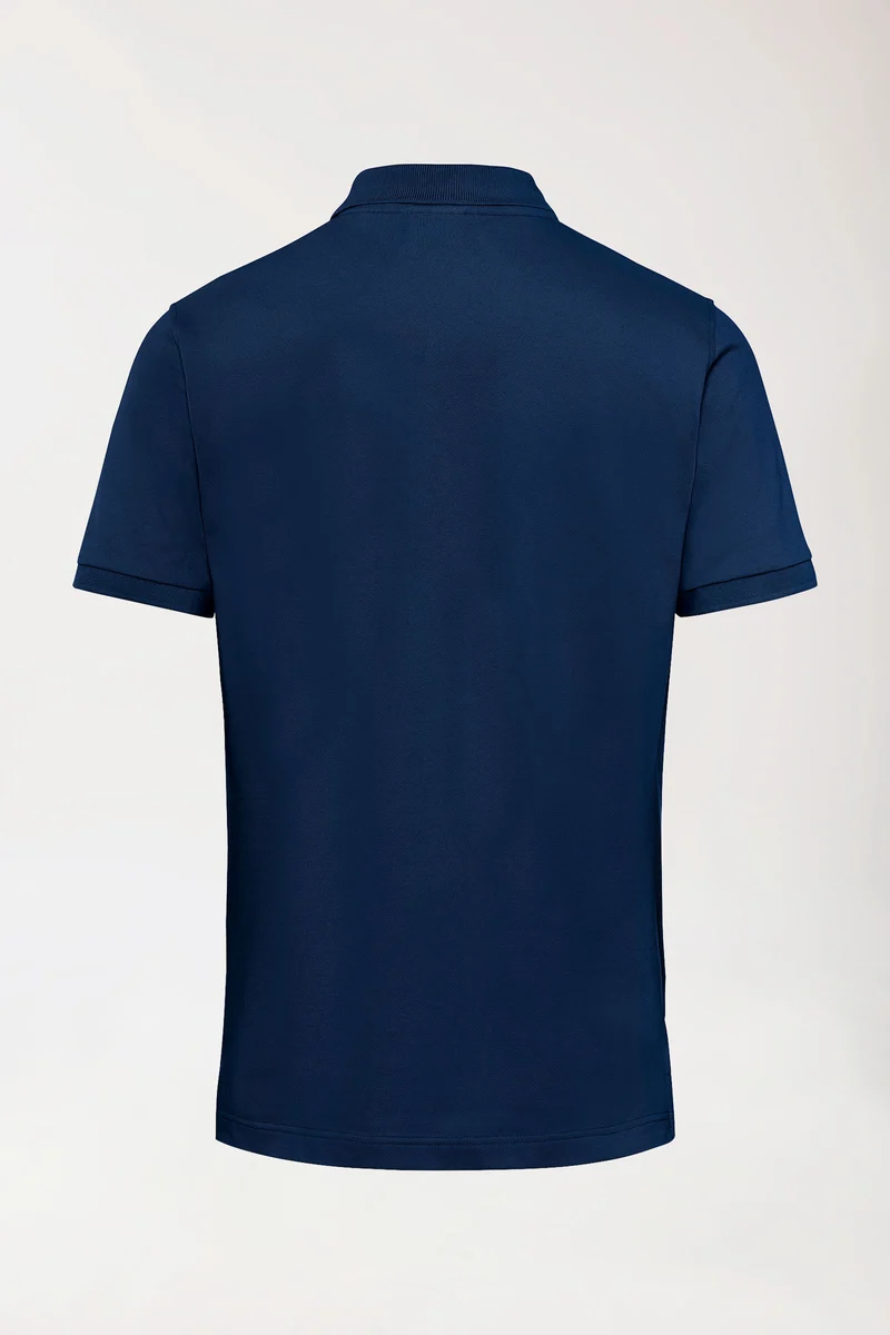 Stretch Shirt Herren - Polokragen navy