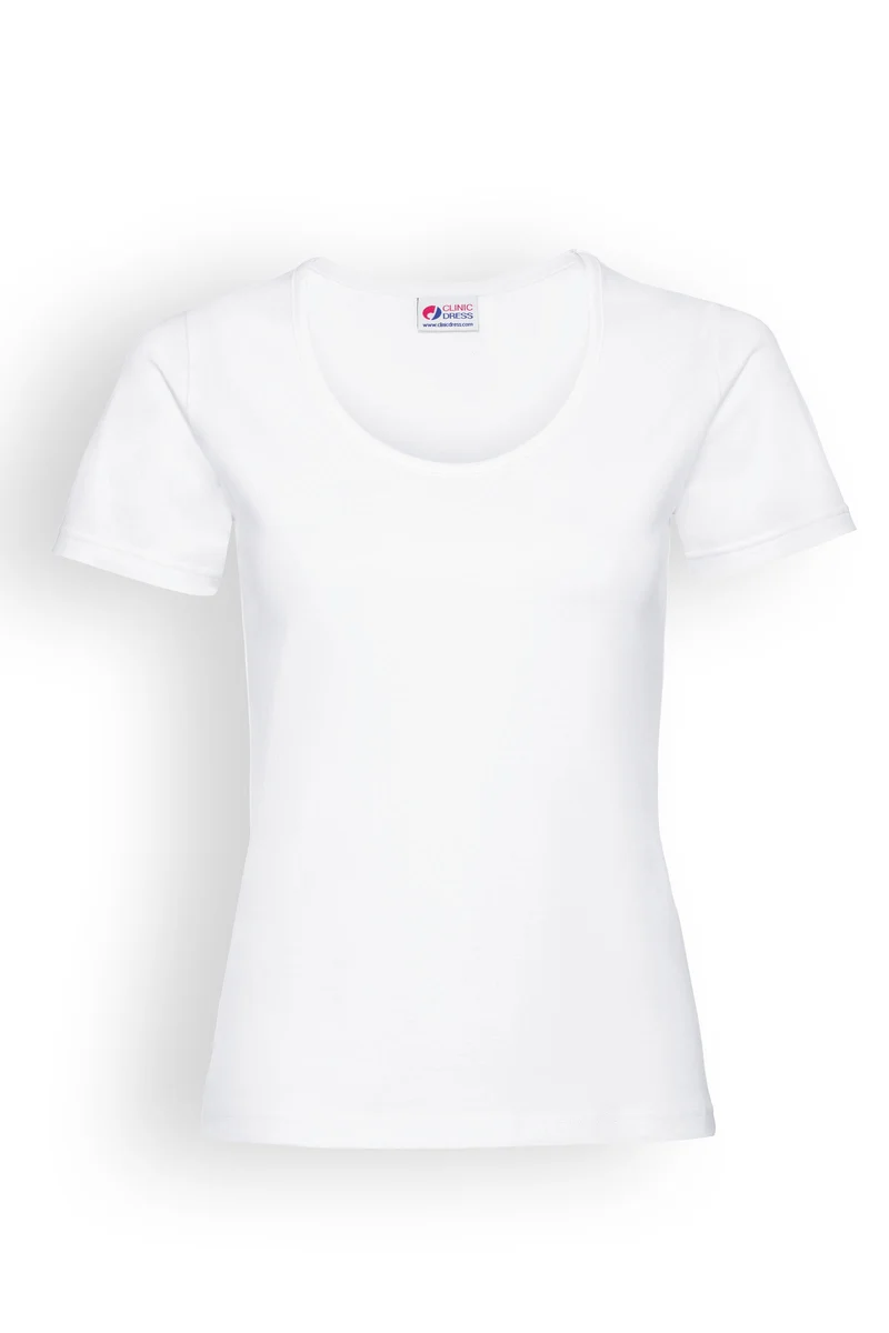 Baumwoll Shirts Damen Doppelpack - 1/2 Arm weiß