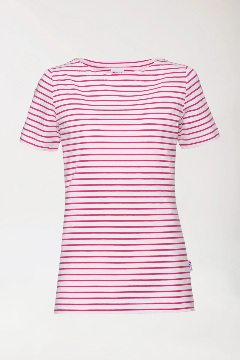 Shirt Damen - 1/2 Arm weiß/pink