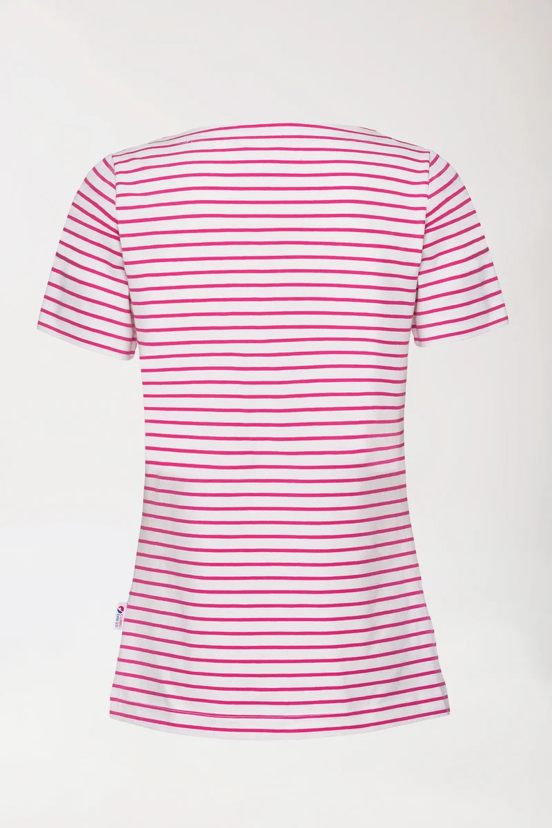 Shirt Damen - 1/2 Arm weiß/pink
