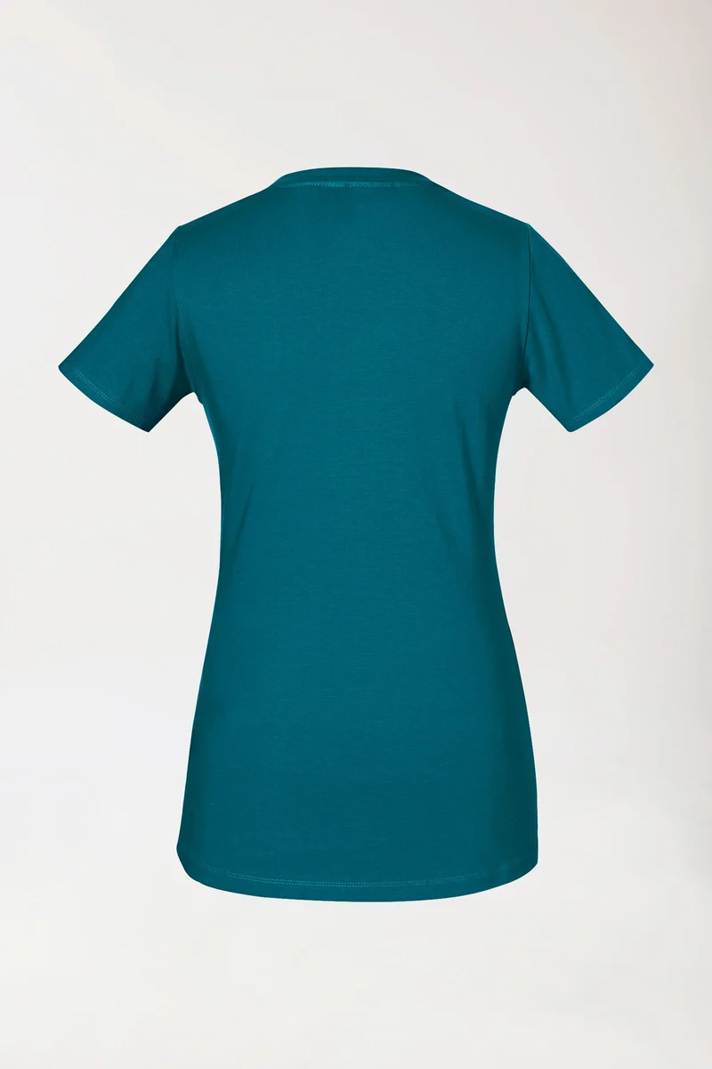 CORE Shirt Damen - Rundhals petrol