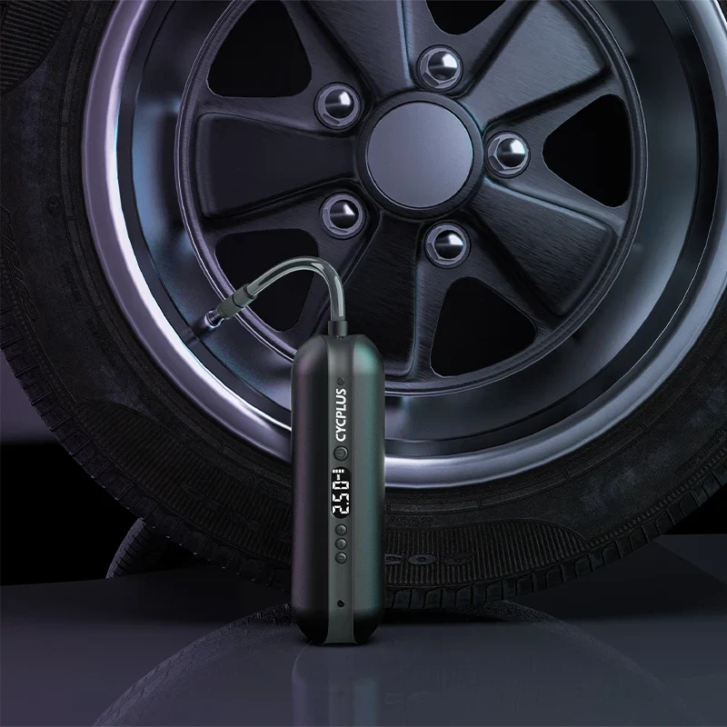 Elektrische Fahrradpumpe Akku Luftpumpe Auto Reifen Kompressor Power Bank