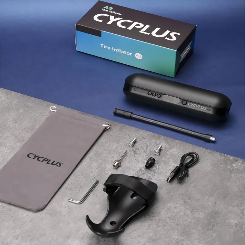 Elektrische Fahrradpumpe Akku Luftpumpe Auto Reifen Kompressor Power Bank