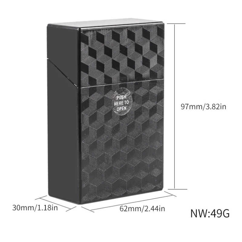 Zigarettenetui Etui 20 Zigaretten Box Dose Metall BigBox Tabakdose Klappdeckel