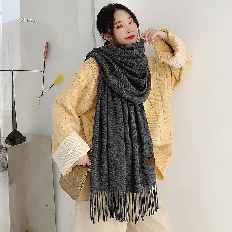 Damen Winterschal Viskose Stola Schlauchschal Halstuch Strickschal Loop NEU