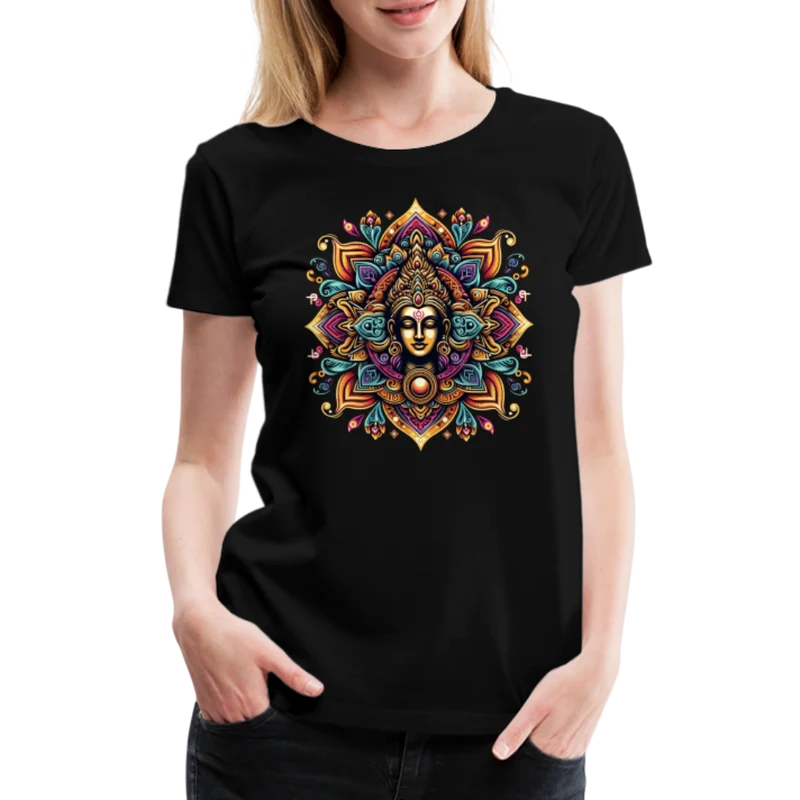 Damen Sommer Top Spirituelles Yoga T-Shirt Rundhals Streetwear lockeres Damentop