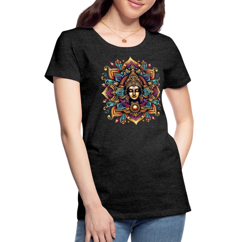 Damen Sommer Top Spirituelles Yoga T-Shirt Rundhals Streetwear lockeres Damentop