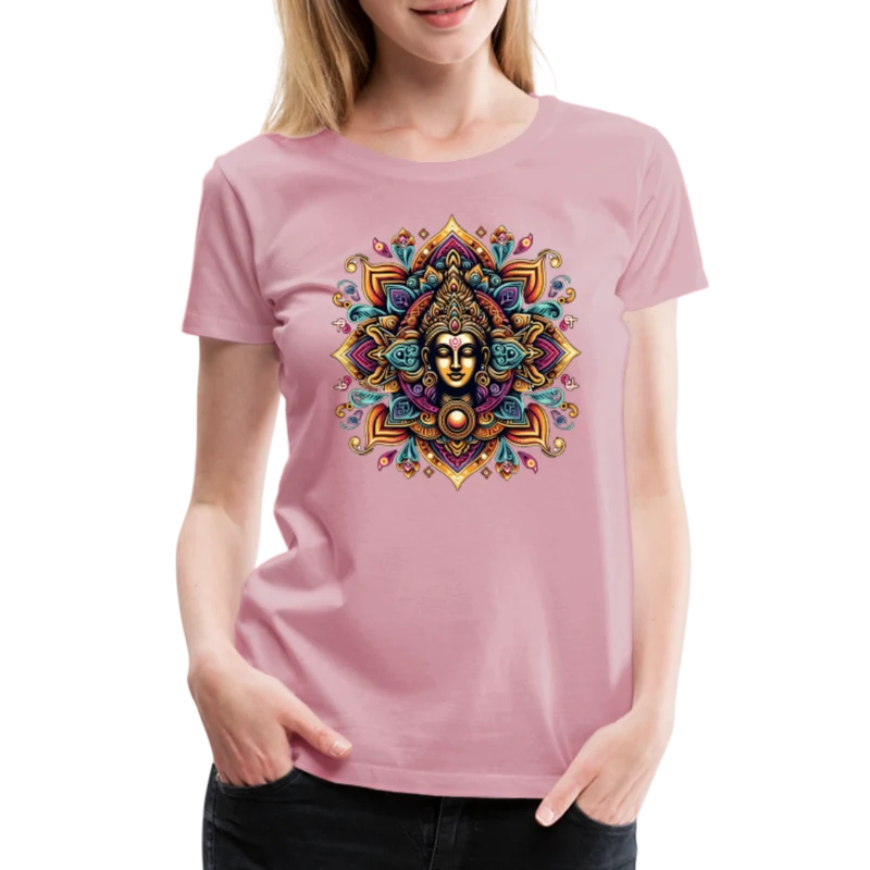 Damen Sommer Top Spirituelles Yoga T-Shirt Rundhals Streetwear lockeres Damentop