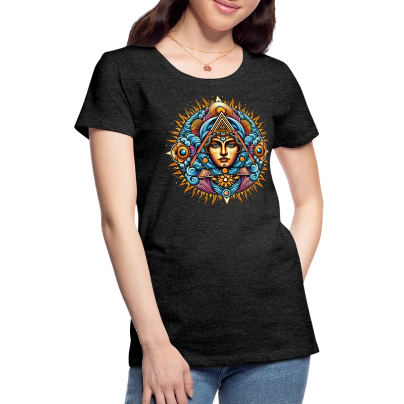 Damen Sommer Top Spirituelles Yoga T-Shirt Rundhals Streetwear lockeres Damentop
