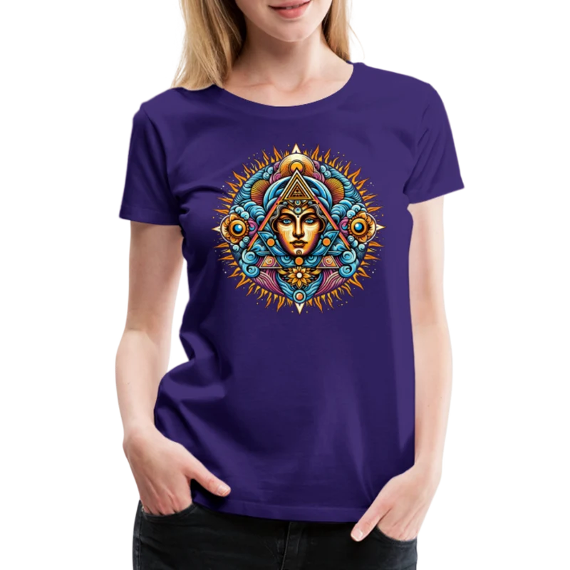 Damen Sommer Top Spirituelles Yoga T-Shirt Rundhals Streetwear lockeres Damentop