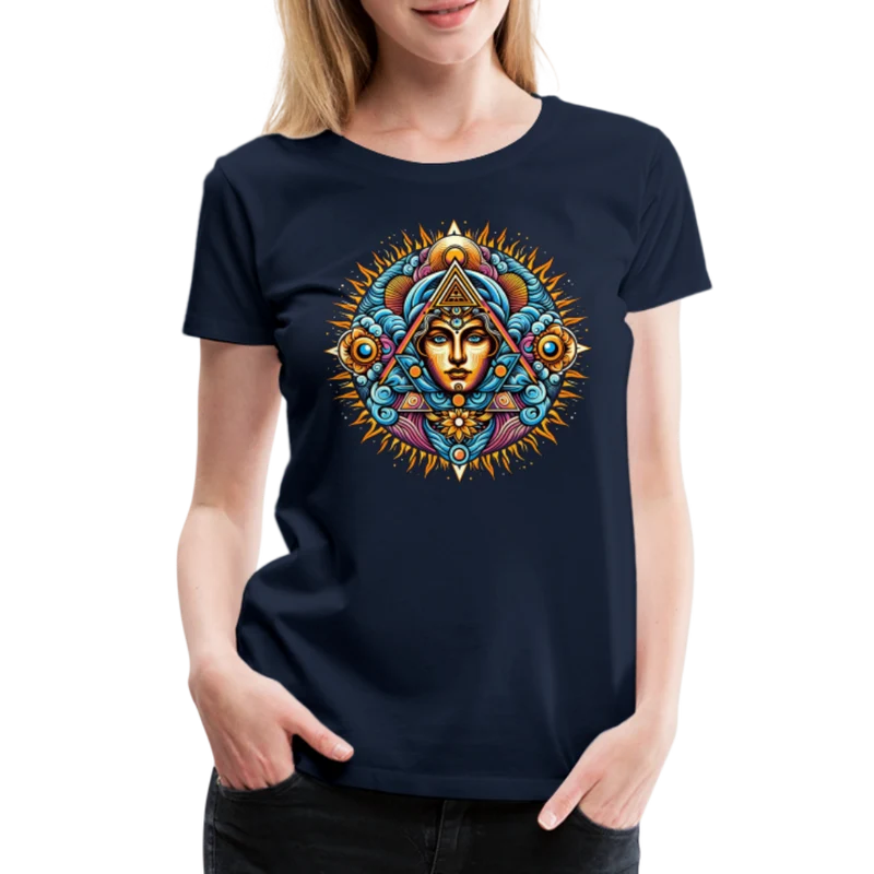 Damen Sommer Top Spirituelles Yoga T-Shirt Rundhals Streetwear lockeres Damentop