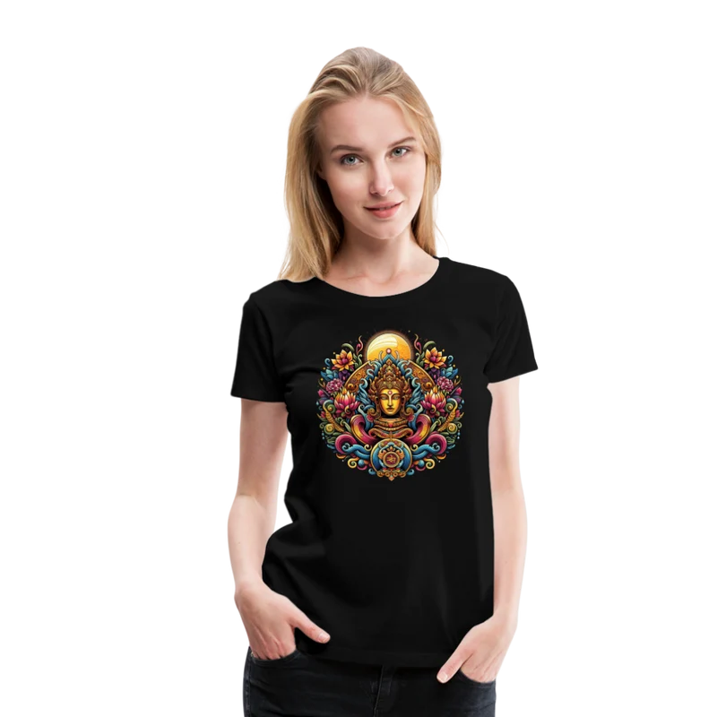 Damen Sommer Top Spirituelles Yoga T-Shirt Rundhals Streetwear lockeres Damentop
