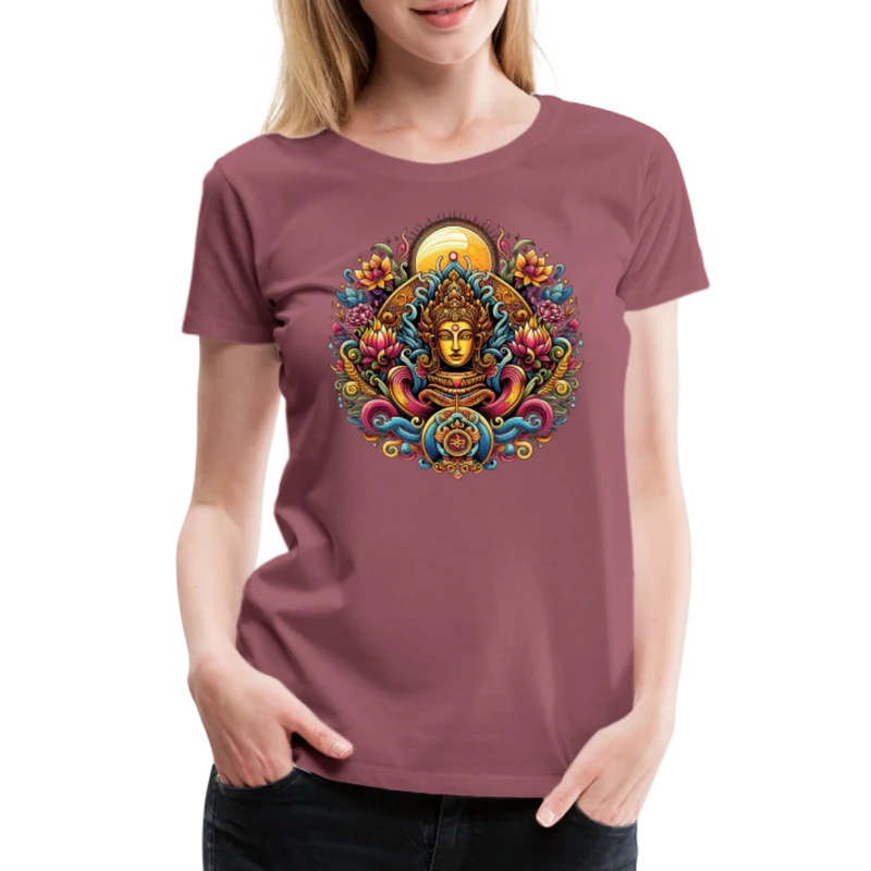 Damen Sommer Top Spirituelles Yoga T-Shirt Rundhals Streetwear lockeres Damentop