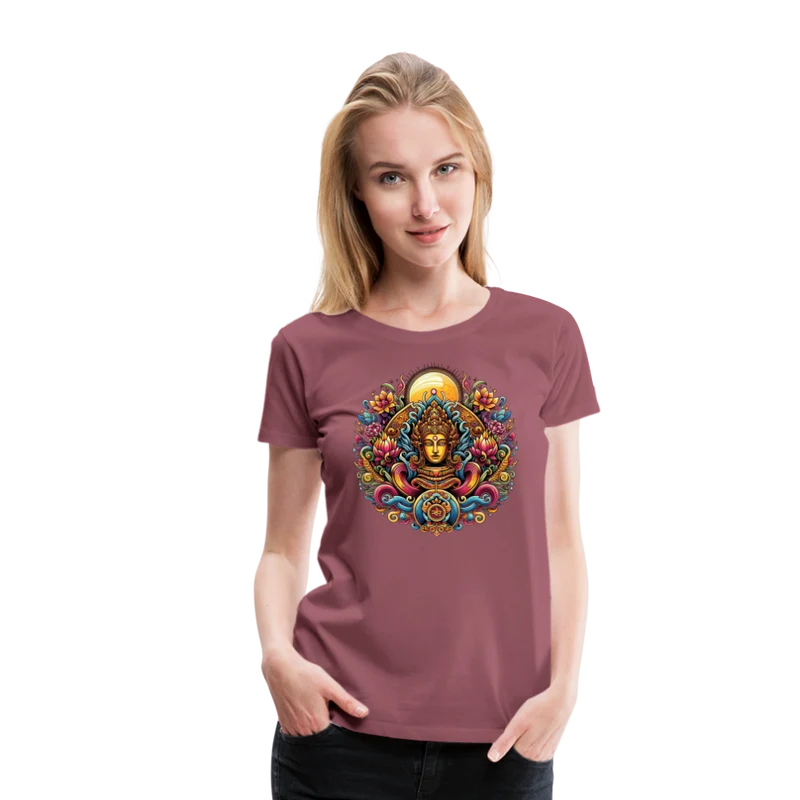 Damen Sommer Top Spirituelles Yoga T-Shirt Rundhals Streetwear lockeres Damentop