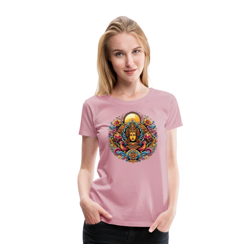 Damen Sommer Top Spirituelles Yoga T-Shirt Rundhals Streetwear lockeres Damentop