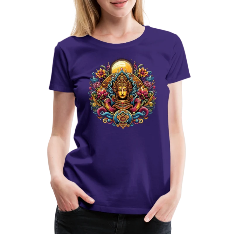 Damen Sommer Top Spirituelles Yoga T-Shirt Rundhals Streetwear lockeres Damentop