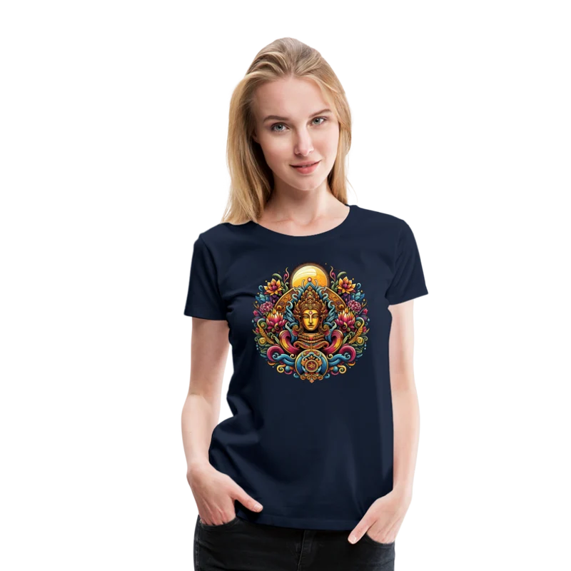 Damen Sommer Top Spirituelles Yoga T-Shirt Rundhals Streetwear lockeres Damentop