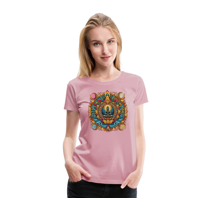 Damen Sommer Top Spirituelles Yoga T-Shirt Rundhals Streetwear lockeres Damentop