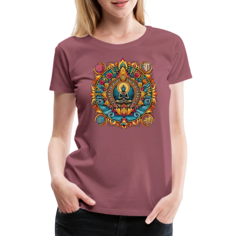 Damen Sommer Top Spirituelles Yoga T-Shirt Rundhals Streetwear lockeres Damentop