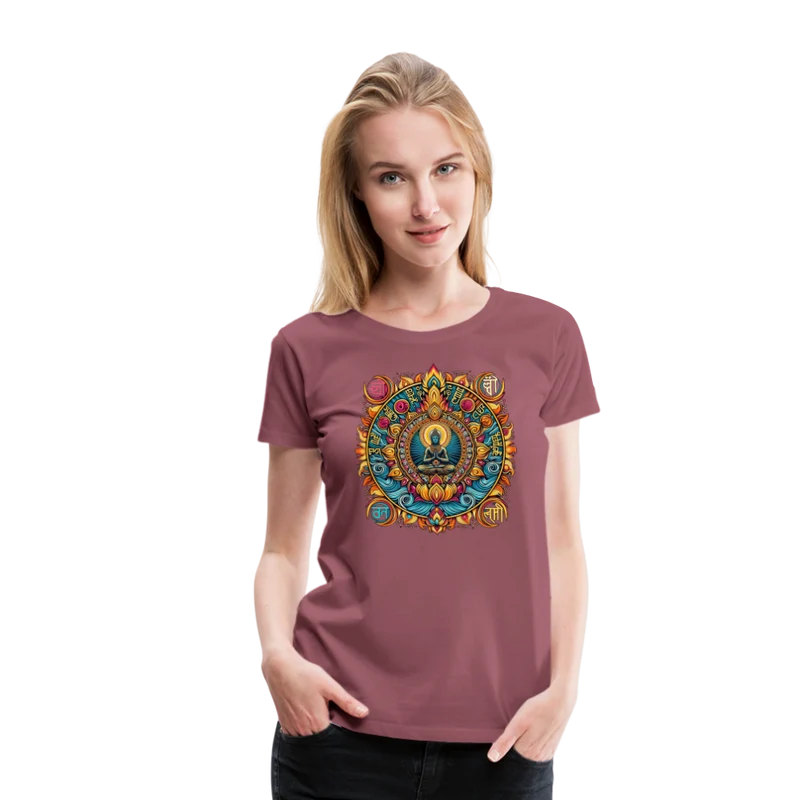 Damen Sommer Top Spirituelles Yoga T-Shirt Rundhals Streetwear lockeres Damentop