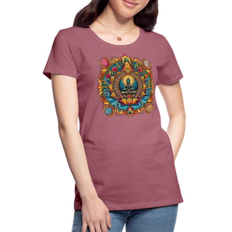 Damen Sommer Top Spirituelles Yoga T-Shirt Rundhals Streetwear lockeres Damentop