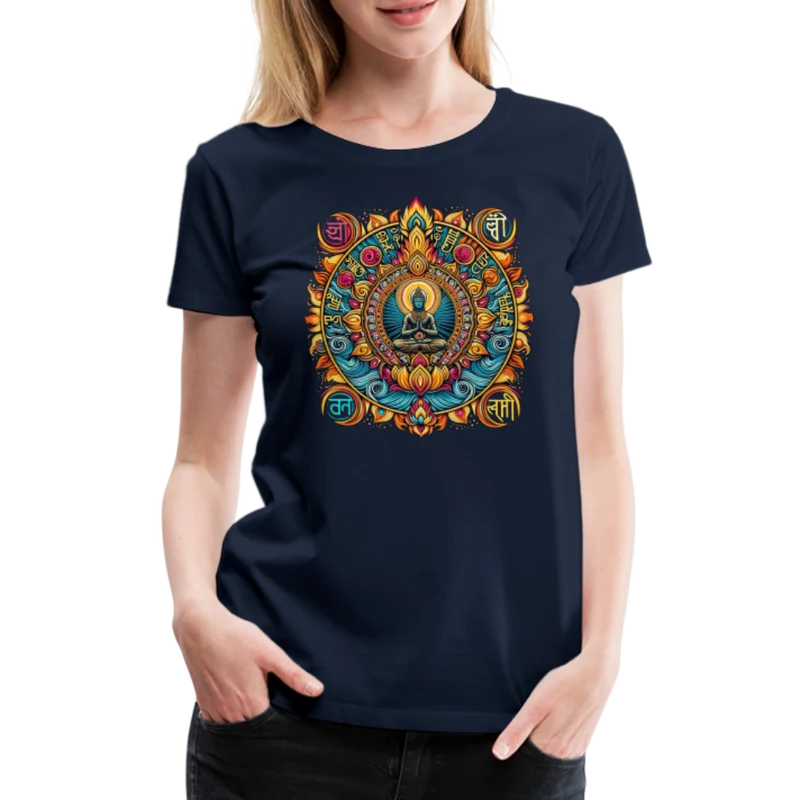 Damen Sommer Top Spirituelles Yoga T-Shirt Rundhals Streetwear lockeres Damentop