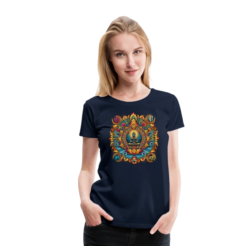 Damen Sommer Top Spirituelles Yoga T-Shirt Rundhals Streetwear lockeres Damentop