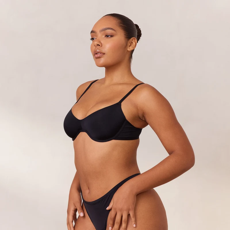 Barely There Plunge BH - Schwarz