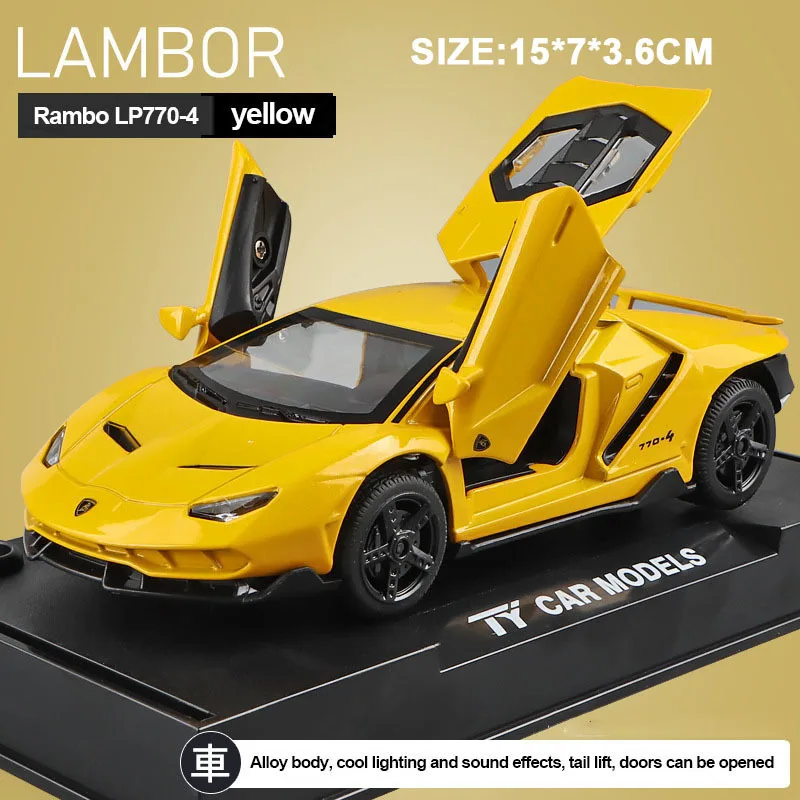 Lambor LP770 1:32 Diecast Metall Modellauto Spielzeug für Kinder Automodell