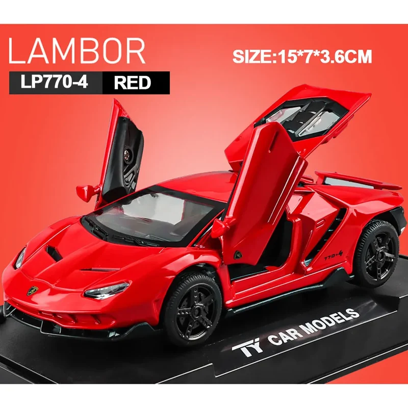 Lambor LP770 1:32 Diecast Metall Modellauto Spielzeug für Kinder Automodell