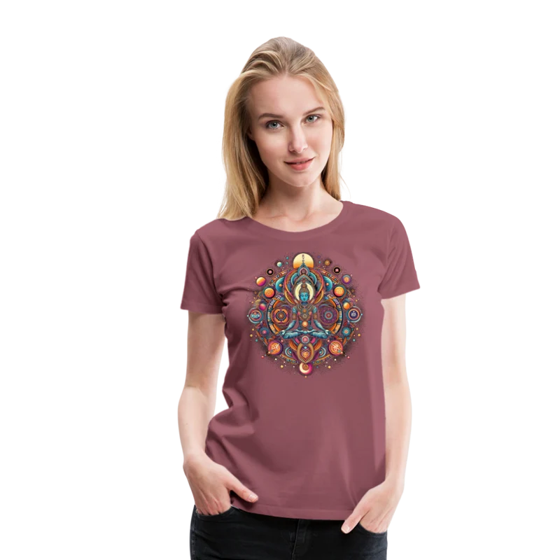 Damen Sommer Top Spirituelles Yoga T-Shirt Rundhals Streetwear lockeres Damentop