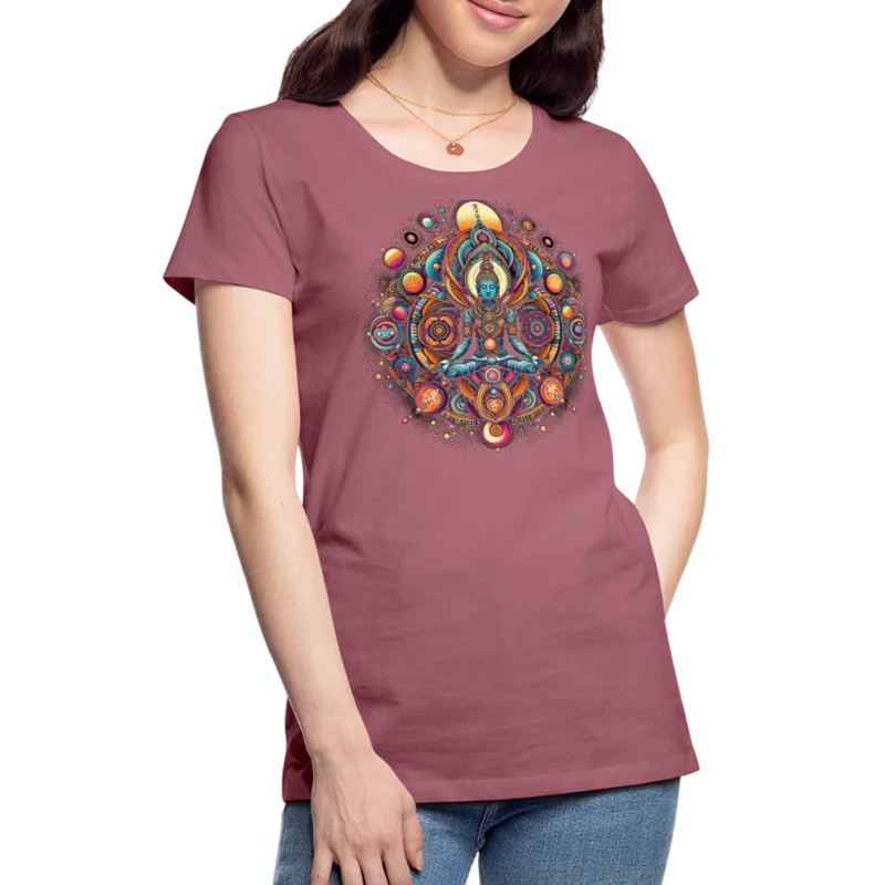 Damen Sommer Top Spirituelles Yoga T-Shirt Rundhals Streetwear lockeres Damentop
