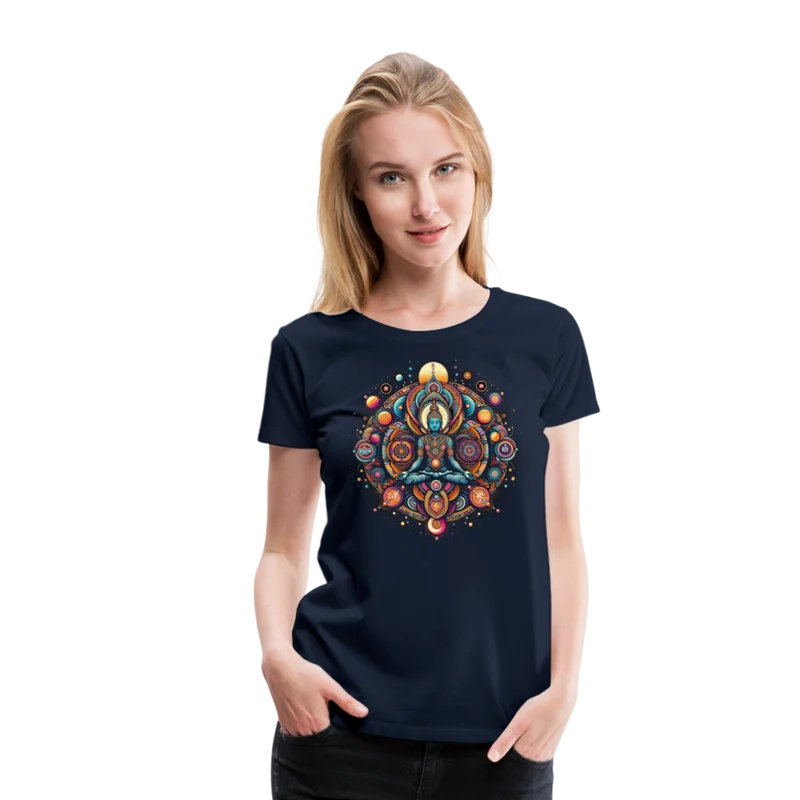 Damen Sommer Top Spirituelles Yoga T-Shirt Rundhals Streetwear lockeres Damentop