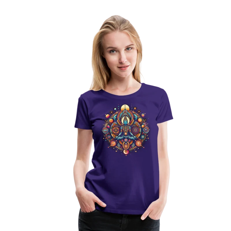 Damen Sommer Top Spirituelles Yoga T-Shirt Rundhals Streetwear lockeres Damentop