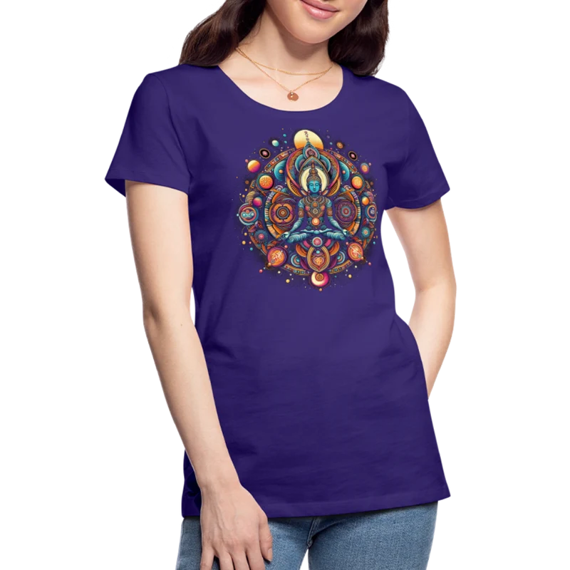 Damen Sommer Top Spirituelles Yoga T-Shirt Rundhals Streetwear lockeres Damentop