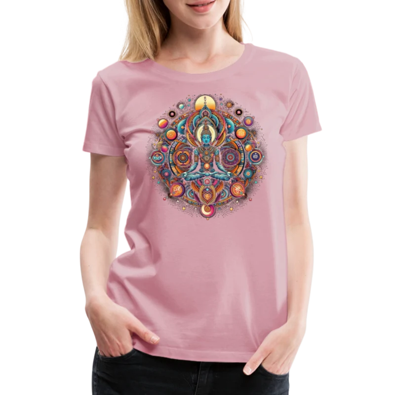 Damen Sommer Top Spirituelles Yoga T-Shirt Rundhals Streetwear lockeres Damentop