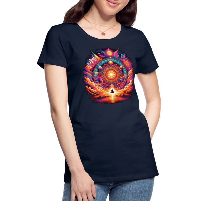 Damen Sommer Top Spirituelles Yoga T-Shirt Rundhals Streetwear lockeres Damentop