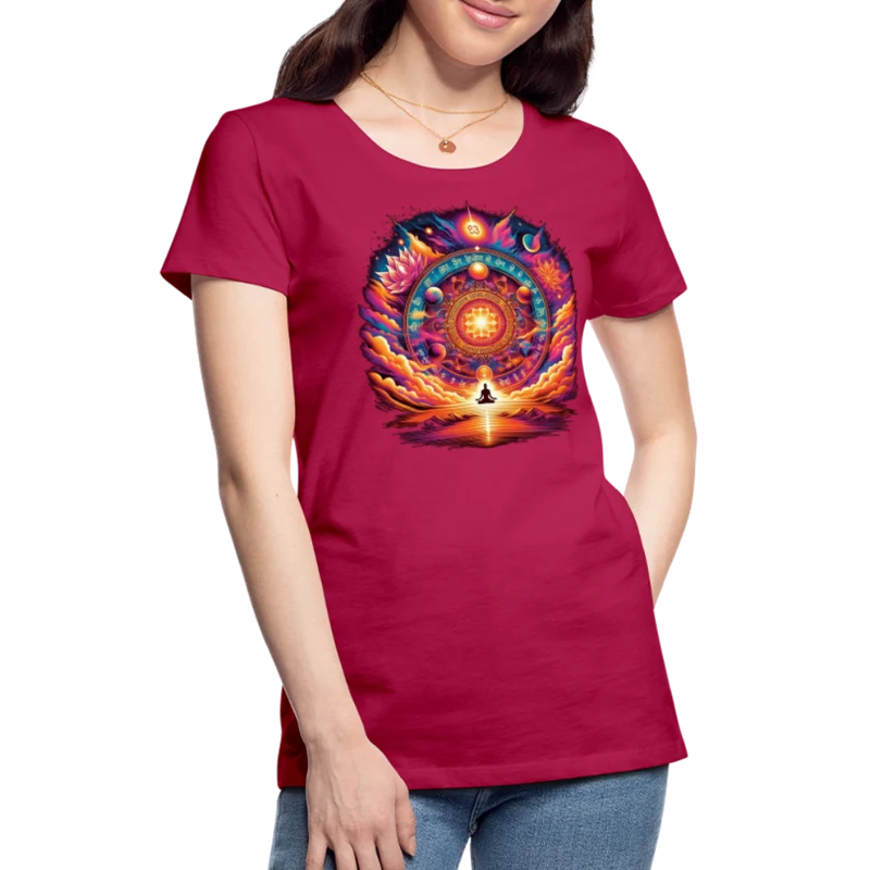 Damen Sommer Top Spirituelles Yoga T-Shirt Rundhals Streetwear lockeres Damentop