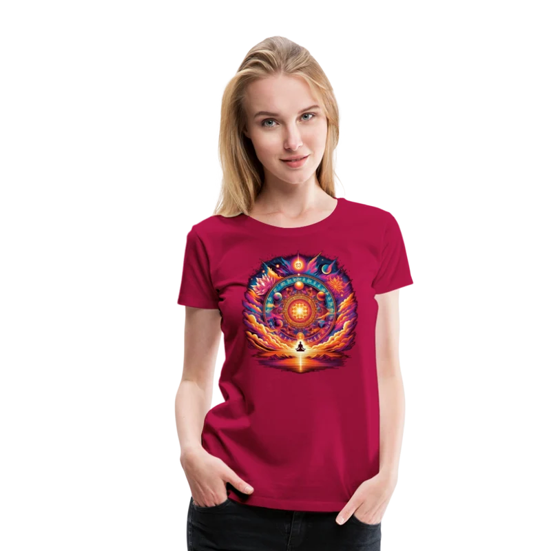 Damen Sommer Top Spirituelles Yoga T-Shirt Rundhals Streetwear lockeres Damentop