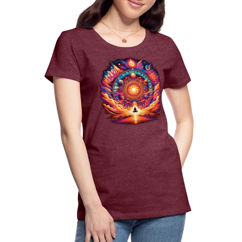 Damen Sommer Top Spirituelles Yoga T-Shirt Rundhals Streetwear lockeres Damentop