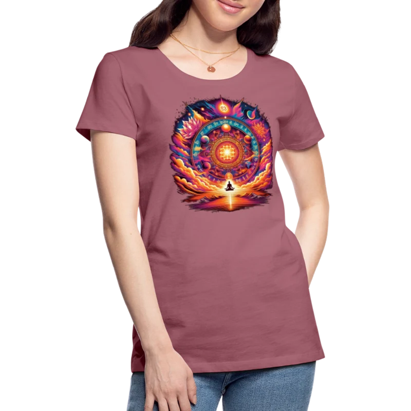 Damen Sommer Top Spirituelles Yoga T-Shirt Rundhals Streetwear lockeres Damentop
