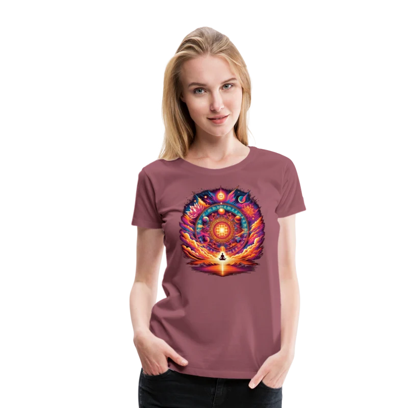 Damen Sommer Top Spirituelles Yoga T-Shirt Rundhals Streetwear lockeres Damentop