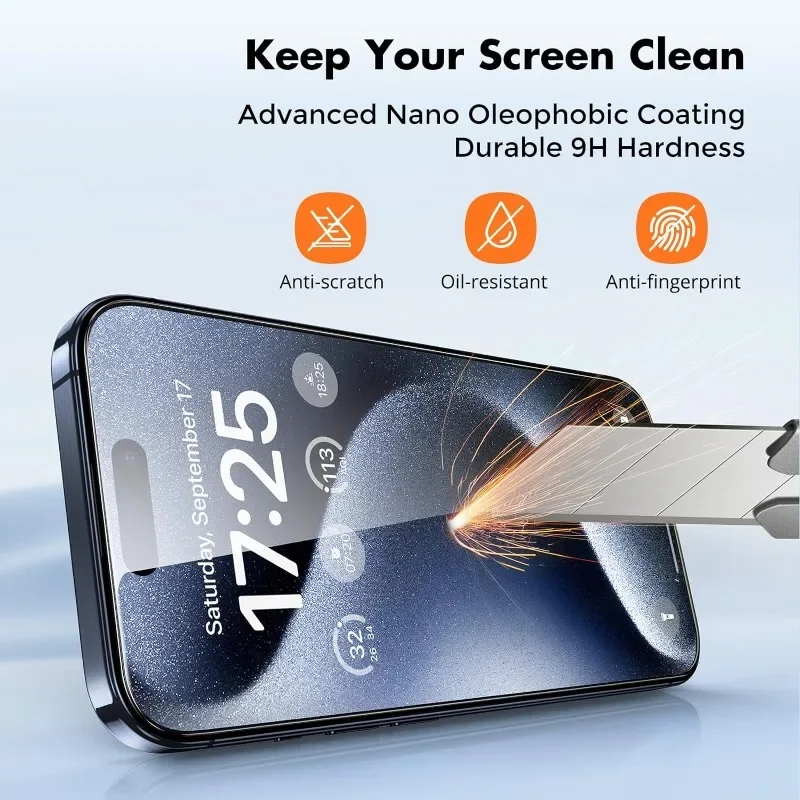 5x Panzerfolie Glas Schutz Folie Full Screen Schutz Für iPhone Displayschutz