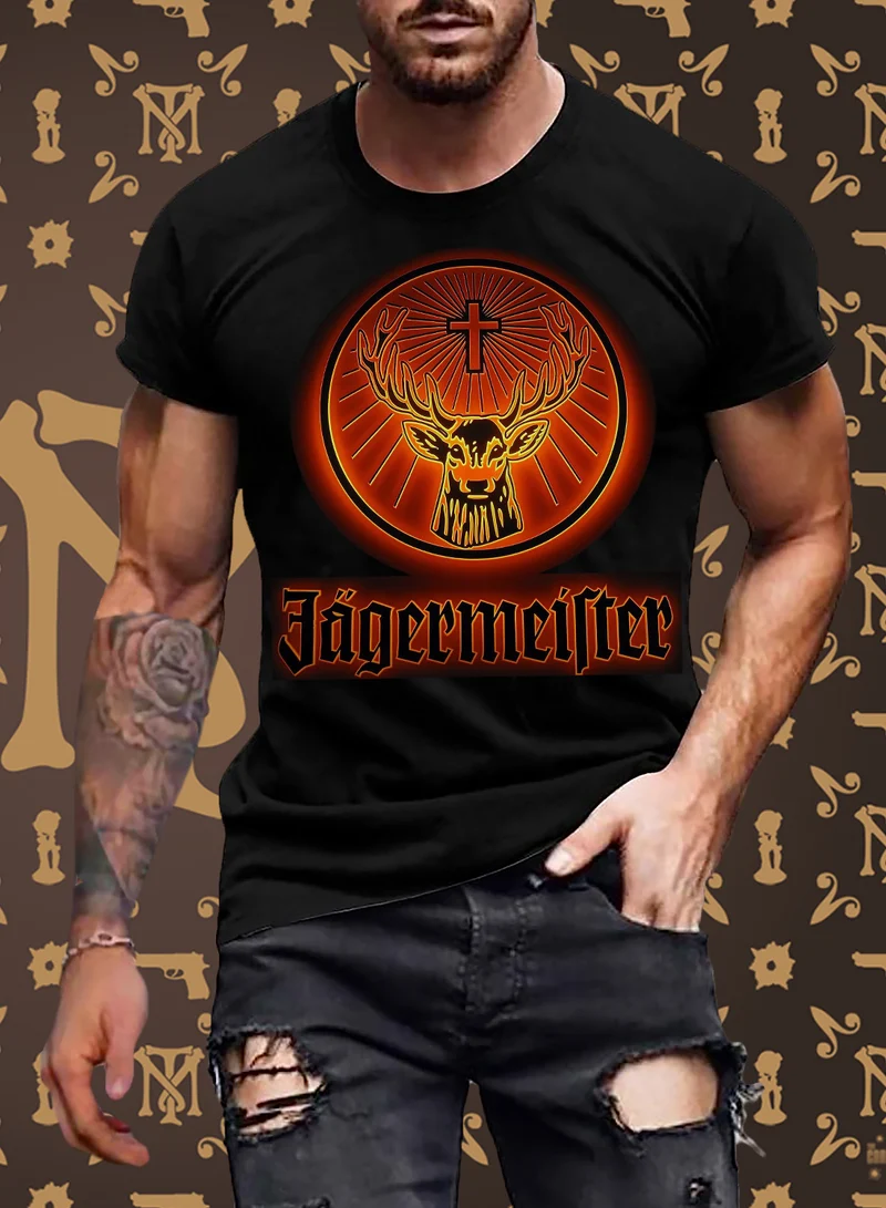 Herren Fashion T-Shirt Rundhals 100 % Baumwolle Sommer Streetwear Tank Top Shirt