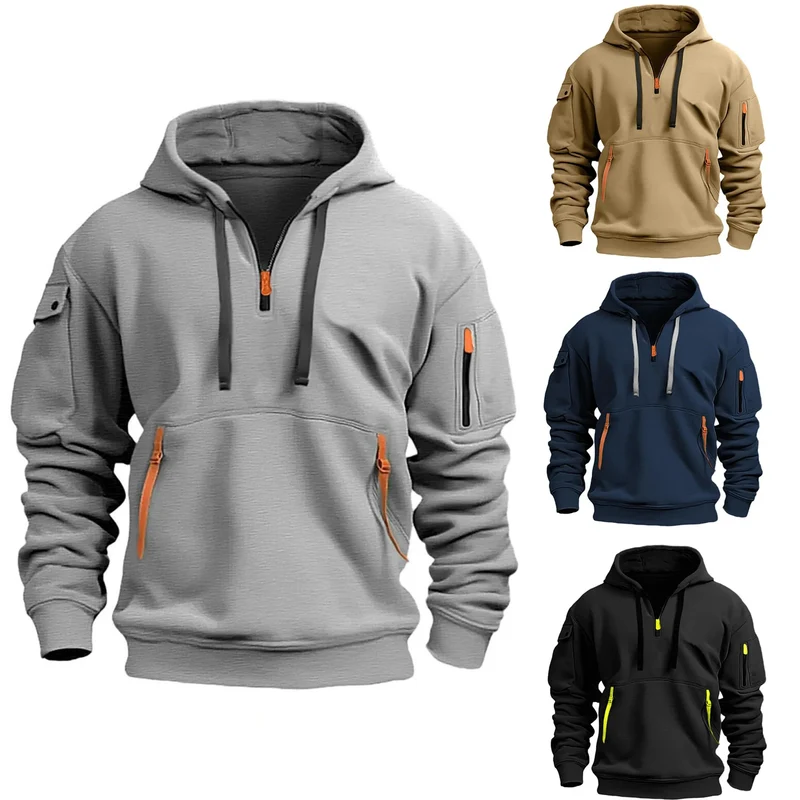 Herren Kapuzenpullover Sweatjacke Hoodie Sweatshirt Pullover Pulli Streetwear