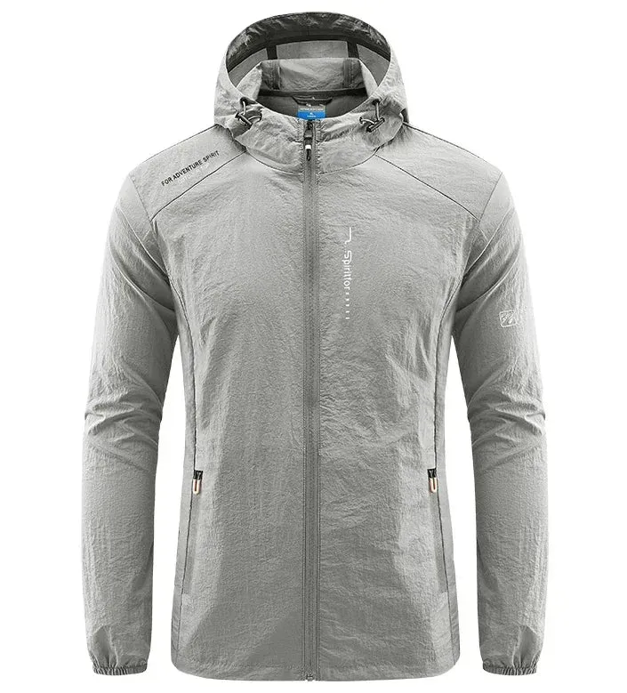 Herren Windbreaker Trekking Jacke Windjacke Outdoor Military Kapuzenjacke Bomber