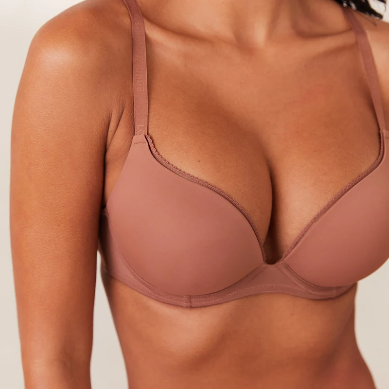 Comfort Stark Push-Up T-Shirt BH - Mokka